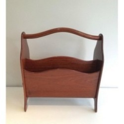 Porte-Revues Scandinave Teck 1970 | Maison BARROIS