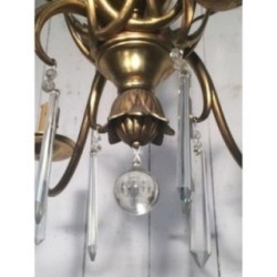 Bronze Crystal Chandelier Maison Baguès 1940 | Maison BARROIS