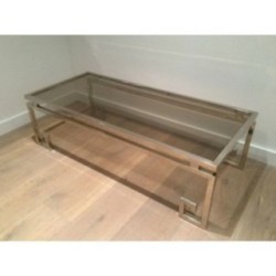 Belle Table Basse Chromée 1970 | Maison BARROIS