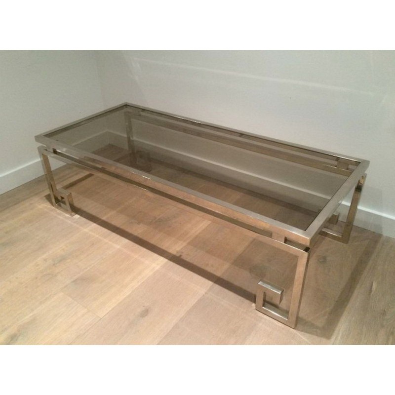 Belle Table Basse Chromée 1970 | Maison BARROIS