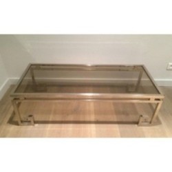 Fine Chrome Coffee Table 1970 | Maison BARROIS