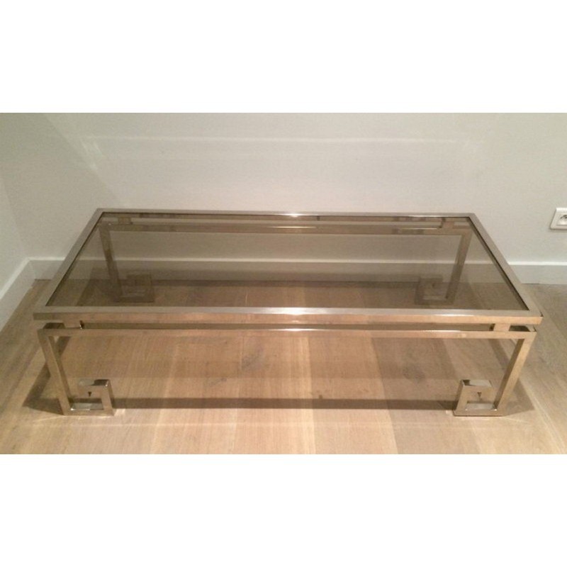 Fine Chrome Coffee Table 1970 | Maison BARROIS