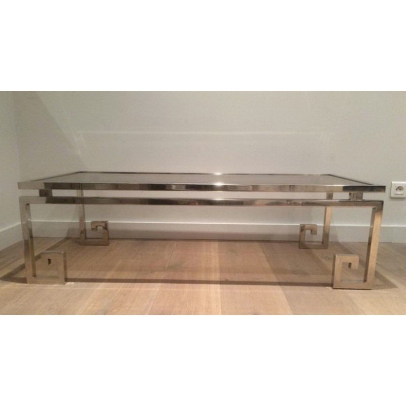 Fine Chrome Coffee Table 1970 | Maison BARROIS