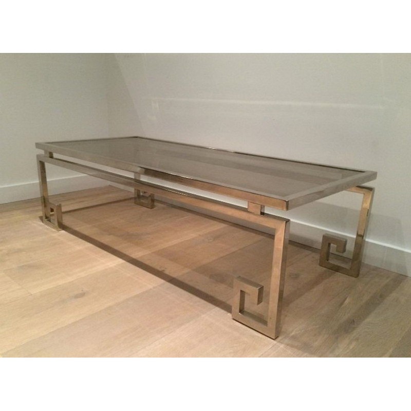 Belle Table Basse Chromée 1970 | Maison BARROIS