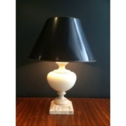 Ceramic Lamp Travertine Base 1960 | Maison BARROIS