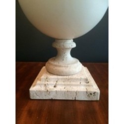 Ceramic Lamp Travertine Base 1960 | Maison BARROIS