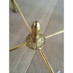 Set 3 Nesting Tables Gilt Metal Onyx 1940 | Maison BARROIS