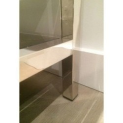 Chrome End Tables Bronze Mirrors 1970 | Maison BARROIS