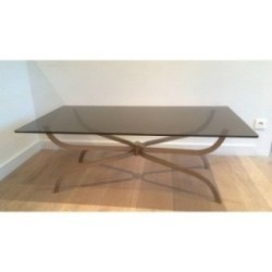 Table Basse Acier Brossé Maison Charles 1960 | Maison BARROIS