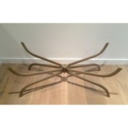 Table Basse Acier Brossé Maison Charles 1960 | Maison BARROIS