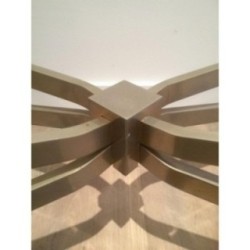 Table Basse Acier Brossé Maison Charles 1960 | Maison BARROIS