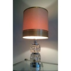 Pair of Glass & Chrome Lamps 1970 | Maison BARROIS