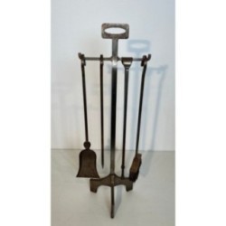 Modernist Steel Fireplace Tool Set 1970 | Maison BARROIS