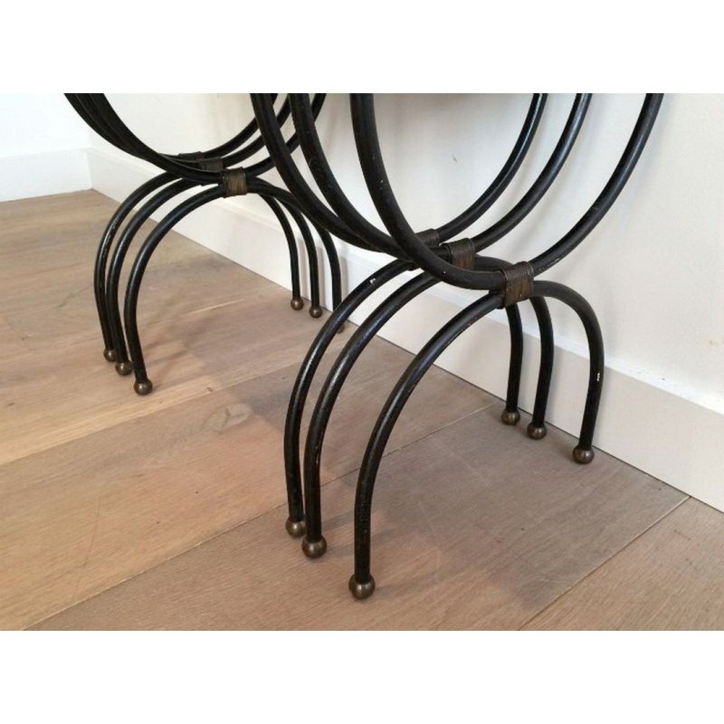 Tables Gigognes Céramiques & Métal 1950 | Maison BARROIS