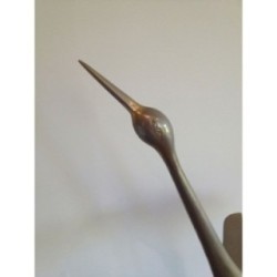 Stylized Metal & Shell Bird 1960 | Maison BARROIS