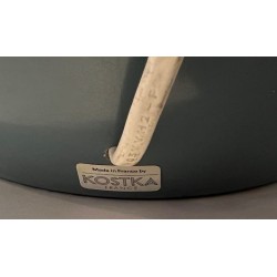 Lampe Céramique Bleue par Kosta, Travail Suédois, vers 1970