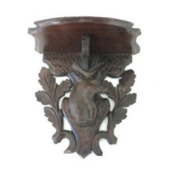 Small Stag's Head Console Black Forest 1900 | Maison BARROIS