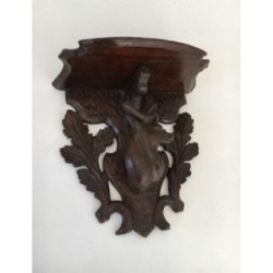 Small Stag's Head Console Black Forest 1900 | Maison BARROIS
