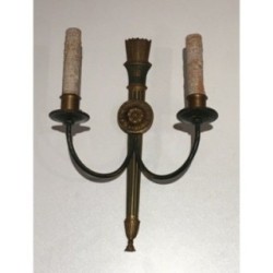 Empire-Style Bronze Wall Sconces 1940 | Maison BARROIS
