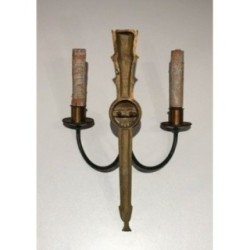 Empire-Style Bronze Wall Sconces 1940 | Maison BARROIS