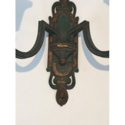 Appliques Bronze Patine Verte & Dorée 1940 | Maison BARROIS