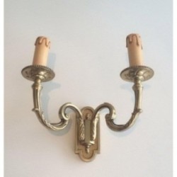 Neoclassical Bronze Wall Sconces 1970 | Maison BARROIS