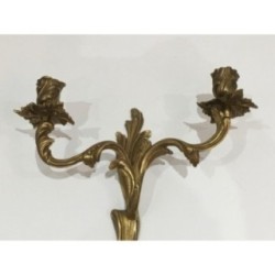 Paire d'Appliques Bronze Louis XV | Vers 1950 - Maison BARROIS