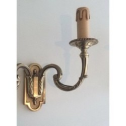 Pair of Neoclassical Bronze Wall Sconces 1970 | Maison BARROIS