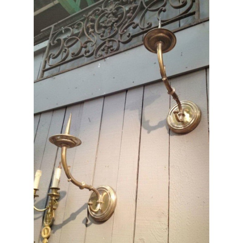 Important Pair of Bronze Wall Sconces 18th Century | Maison BARROIS