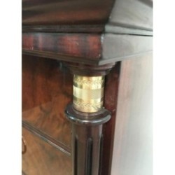 Neoclassical Mahogany & Brass Chest of Drawers 1950 | Maison BARROIS