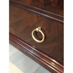Commode Néoclassique Acajou & Laiton 1950 | Maison BARROIS