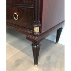 Commode Néoclassique Acajou & Laiton 1950 | Maison BARROIS