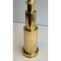 Paire de Lampes Modernistes en Laiton, Travail Français, vers 1970