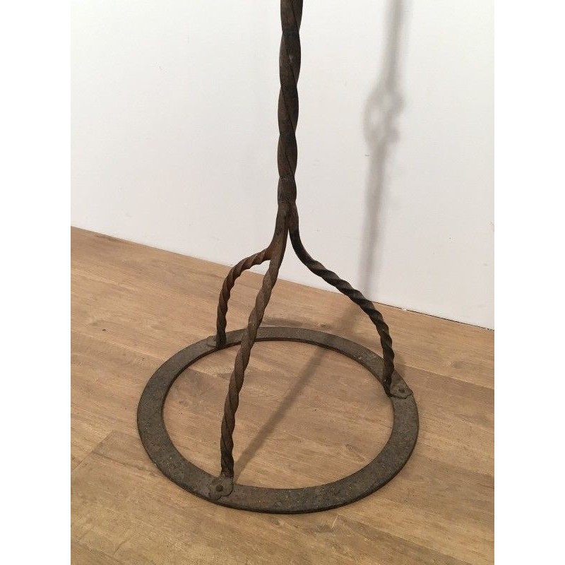 Wrought Iron Neo-Gothic Floor Lamp 1940 | Maison BARROIS