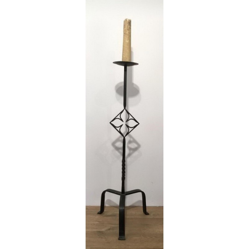 Wrought Iron Floor Lamp Circa 1950 | Maison BARROIS