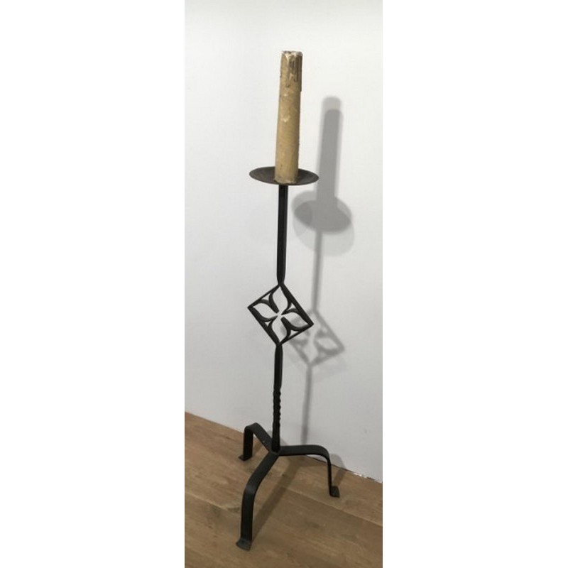 Lampe de Parquet en Fer Forgé Vers 1950 | Maison BARROIS