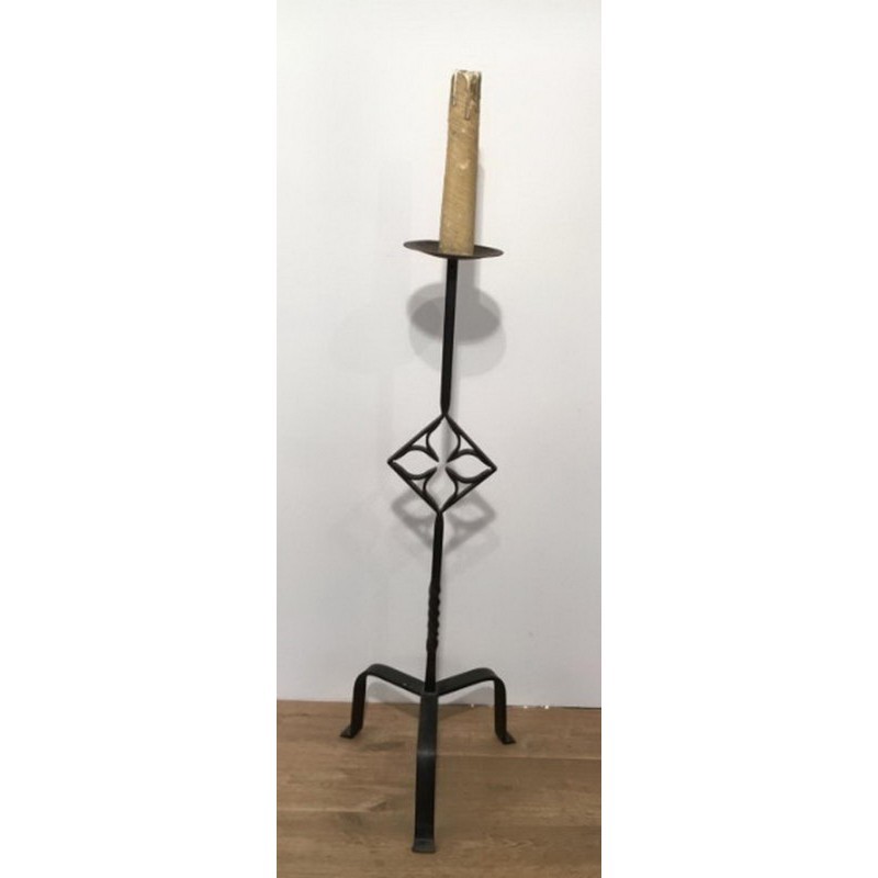 Wrought Iron Floor Lamp Circa 1950 | Maison BARROIS