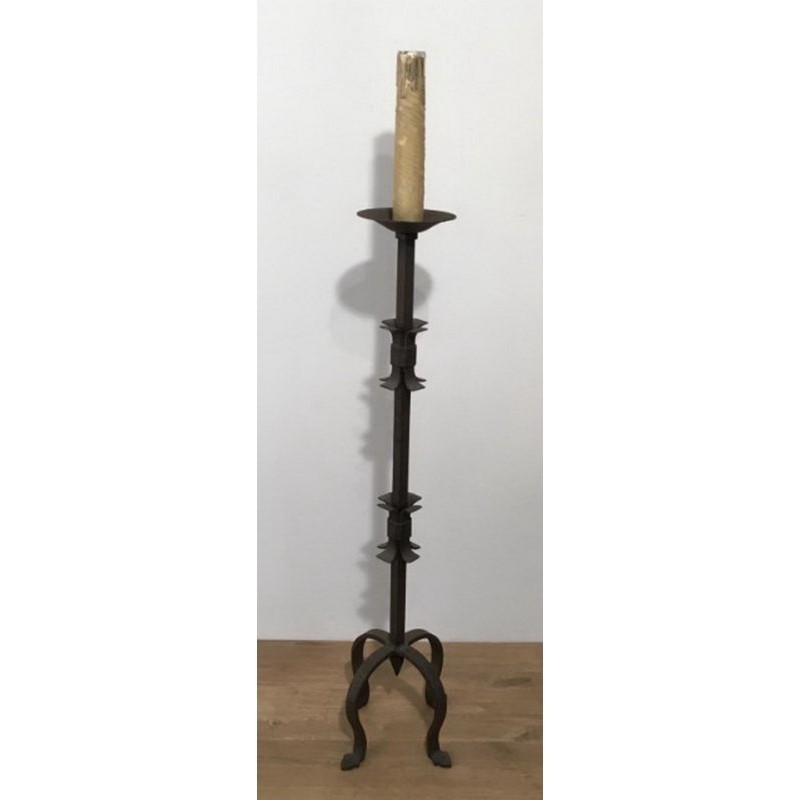 Wrought Iron Floor Lamp Circa 1950 | Maison BARROIS