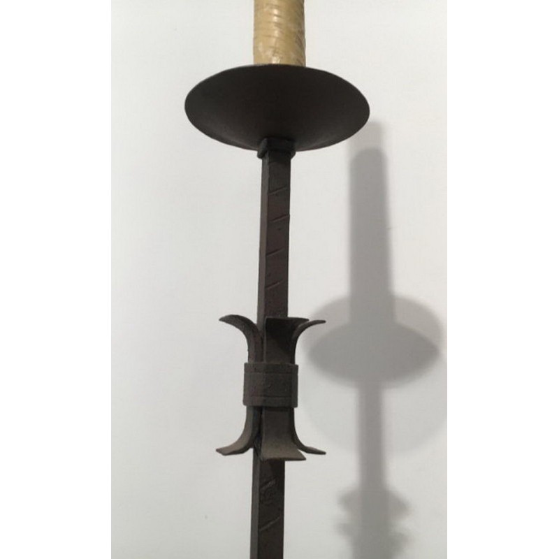 Wrought Iron Floor Lamp Circa 1950 | Maison BARROIS
