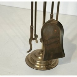 Nécessaire de Feu Néoclassique en Laiton 1940 | Maison BARROIS