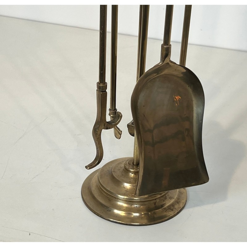 Nécessaire de Feu Néoclassique en Laiton 1940 | Maison BARROIS