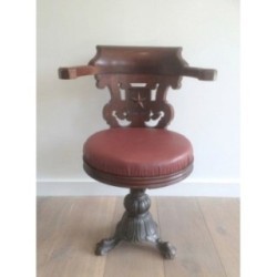 Ensemble 4 Fauteuils Commanderie Acajou & Fonte 1930 | Maison BARROIS