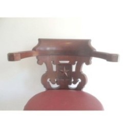 Ensemble 4 Fauteuils Commanderie Acajou & Fonte 1930 | Maison BARROIS