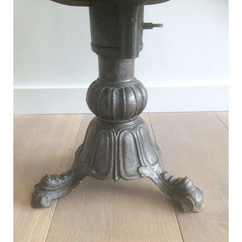 Set of 4 Commandery Armchairs Mahogany & Cast Iron 1930 | Maison BARROIS