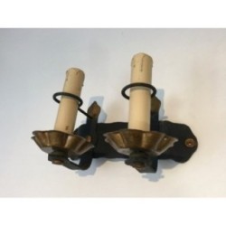 Pair of Wrought Iron Wall Sconces Circa 1940 | Maison BARROIS