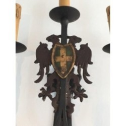 Paire d'Appliques en Fer Forgé Vers 1940 | Maison BARROIS