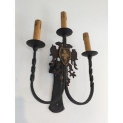 Paire d'Appliques en Fer Forgé Vers 1940 | Maison BARROIS