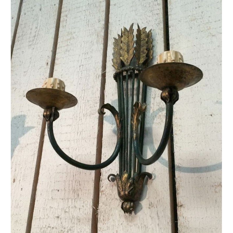 Paire d'Appliques en Fer Forgé Vers 1940 | Maison BARROIS