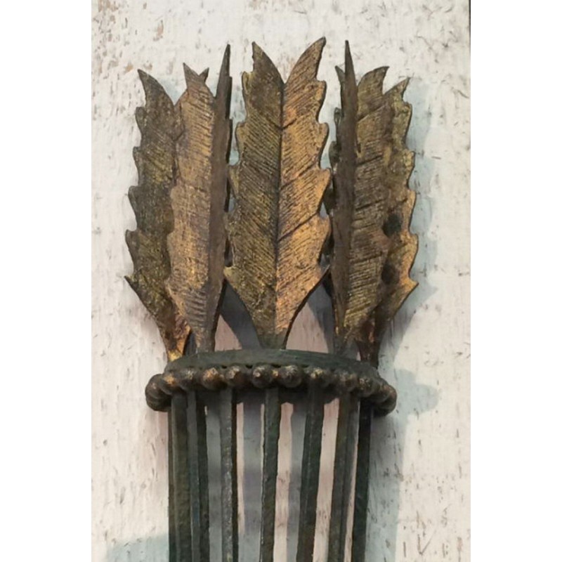 Paire d'Appliques en Fer Forgé Vers 1940 | Maison BARROIS