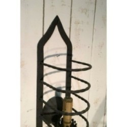 Paire d'Appliques Cage en Fer Forgé Vers 1950